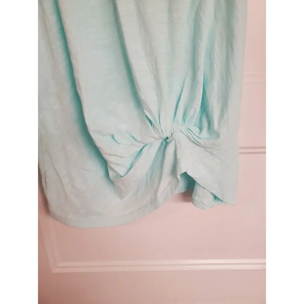NEW NWT Bobi Teal Tank Top with Front Knot | Size X-Small - Picture 6 of 9